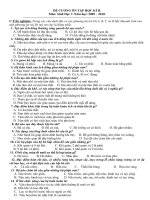 Đề cương sinh học 7