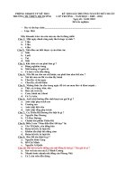 Đề thi Nguyễn Hữu Huân khối 1_Trac nghiem