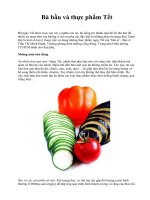 Bà bầu và thực phẩm Tết ppsx