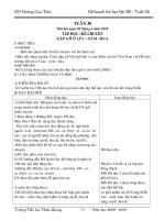 KẾ HOẠCH BÀI HỌC LỚP 3B-TUẦN 30