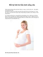 Bất lợi khi bà bầu lười uống sữa docx