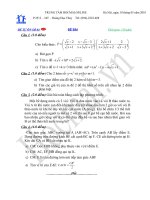 Đề tự ôn môn toán - đề số 4 pdf