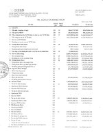 ngân hàng thương mại cổ phần sài gòn hà nội shb báo cáo tài chính hợp nhất quý 1 năm 2011 td bảng cân đối kế toán