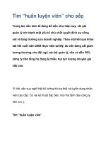 Tìm “huấn luyện viên” cho sếp pdf
