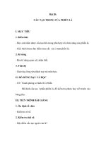 Sinh học 6 - Bài 20: CẤU TẠO TRONG CỦA PHIẾN LÁ docx