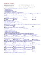 Đề mẫu thi ĐH Lý số 1
