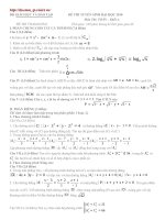 Đề thi Đại học Toán 2010 số 9