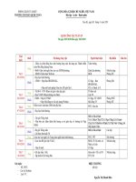 LỊCH CÔNG TÁC TUẦN 29