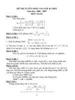 De thi THPT tinh thanh hoa 2006-2007