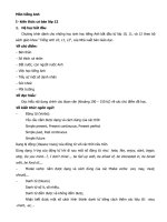 các thì trong Tiếng Anh