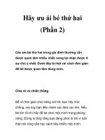 Hãy ưu ái bé thứ hai (Phần 2) pps