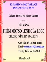 thêm một số lệnh của logo