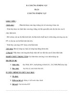 Giáo án Sinh 11 (NC) - CẢM ỨNG Ở ĐỘNG VẬT doc