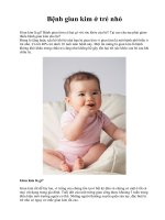 Bệnh giun kim ở trẻ nhỏ pptx