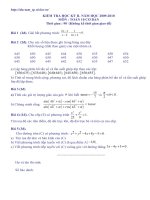 Đề tham khảo Toán_10 HK_II số 5