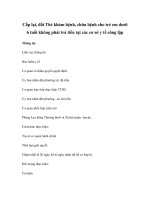 Cấp lại, đổi Thẻ khám bệnh, chữa bệnh cho trẻ em dưới 6 tuổi không phải trả tiền tại các cơ sở y tế công lập pdf