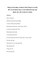 Đăng ký hoạt động và đăng ký thuế, đăng ký con dấu đối với chi nhánh công ty trách nhiệm hữu hạn một thành viên (chủ sở hữu là cá nhân) ppt