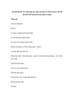 Thu hồi đất đối với trường hợp quy định tại khoản 12 Điều 38 của Luật Đất đai 2003 (đối tượng là hộ gia đình cá nhân) doc