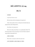 DÉCAPEPTYL 0,1 mg (Kỳ 2) docx