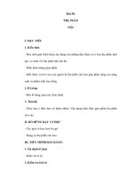 Sinh học 6 - Bài 30: THỤ PHẤN (tiếp) pdf