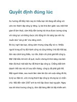Quyết định đúng lúc pdf