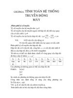 ứng dụng máy tính trong thiết kế và mô phỏng động học, động lực học trong kết cấu máy bào quang, chương 6 pdf