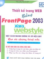 thiết kế trang web bằng frontpage 2003