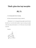 Thuốc giảm đau loại morphin (Kỳ 3) pptx