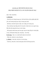 Địa lý 7 - CHƯƠNG III: MÔI TRƯỜNG HOANG MẠC - HOẠT ĐỘNG KINH TẾ CỦA CON NGƯỜI Ở HOANG MẠC pdf