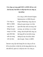 các công cụ trong nghề seo và sem (tối ưu web cho bộ máy tìm kiếm và tiếp thị trên các công cụ tìm kiếm)