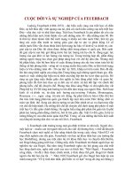 CUỘC ĐỜI VÀ SỰ NGHIỆP CỦA FEUERBACH