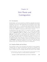 Econometric theory and methods, Russell Davidson - Chapter 14 pot