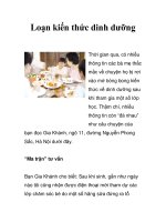 Loạn kiến thức dinh dưỡng pdf