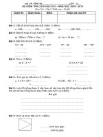 ĐỀ THI HKII Toán - Lớp 2