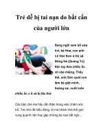 Trẻ dễ bị tai nạn do bất cẩn của người lớn docx