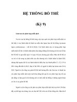 HỆ THỐNG BỔ THỂ (Kỳ 9) pdf