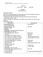 GIÁO ÁN LỚP 1 TUẦN 27 CHUẨN KIẾN THỨC