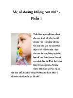 Mẹ có đoảng không con nhỉ? Phần 1 pdf