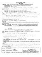 Tóm tắt lí thuyết và bài tập ôn thi TN_phần hữu cơ