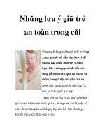 Những lưu ý giữ trẻ an toàn trong cũi docx