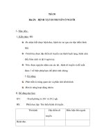 Giáo án sinh 9 - Bài 29: BỆNH TẬT DI TRUYỀN Ở NGƯỜI doc