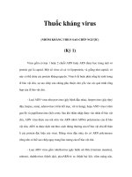 Thuốc kháng virus (NHÓM KHÁNG VIRUS SAO CHÉP NGƯỢC) (Kỳ 1) pps