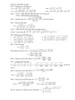 Ôn vào lớp 10 : Căn thức - Hệ phương trình