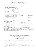 Đề thi GK2-Lớp 5 (09-10)