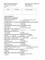 Đề + Đáp án KTHK II Năm 2008 - 2009