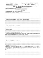 Phân công kiểm tra cheó + BB