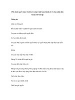 Phê duyệt quyết toán vốn đầu tư công trình hoàn thành do Ủy ban nhân dân huyện Củ Chi lập potx