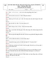 De khao sat HS giai toan qua mang 2010 lơp 4, lan 2