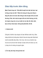 Giao tiếp trước đám đông docx