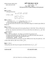 Đề thi thử vào lớp 10 năm 2010 - 2